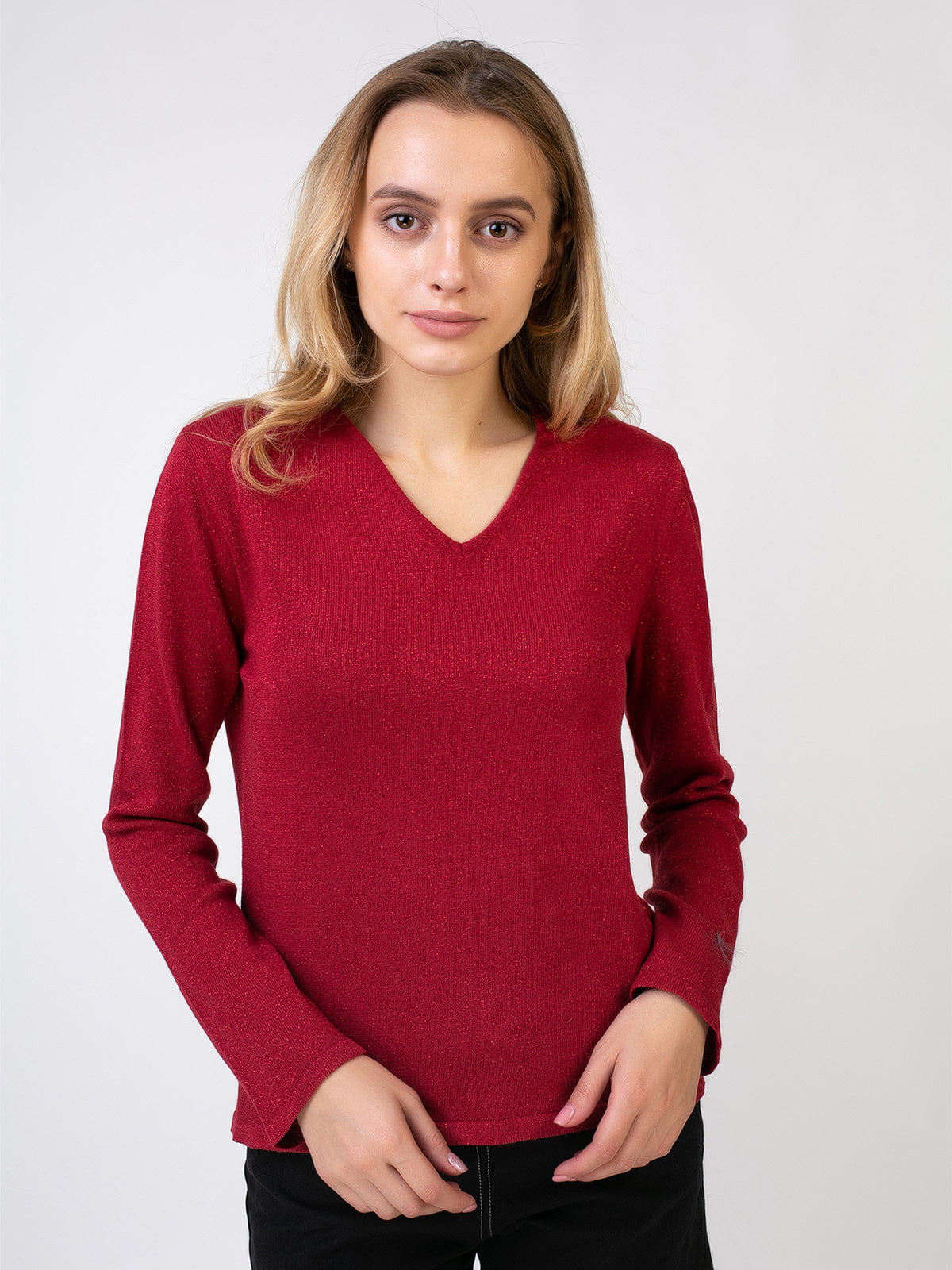 Пуловер бордовый | 5516027