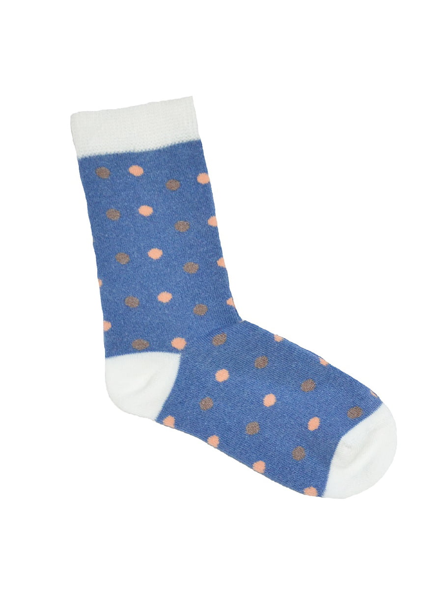 Шкарпетки блакитного кольору в горошок | 5539837