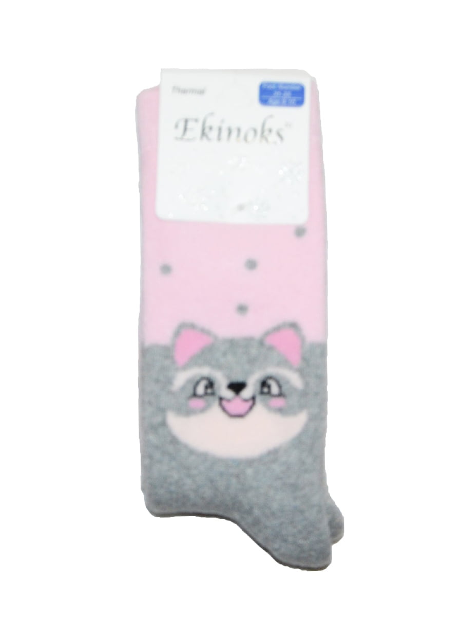 Шкарпетки рожеві з принтом | 5539844