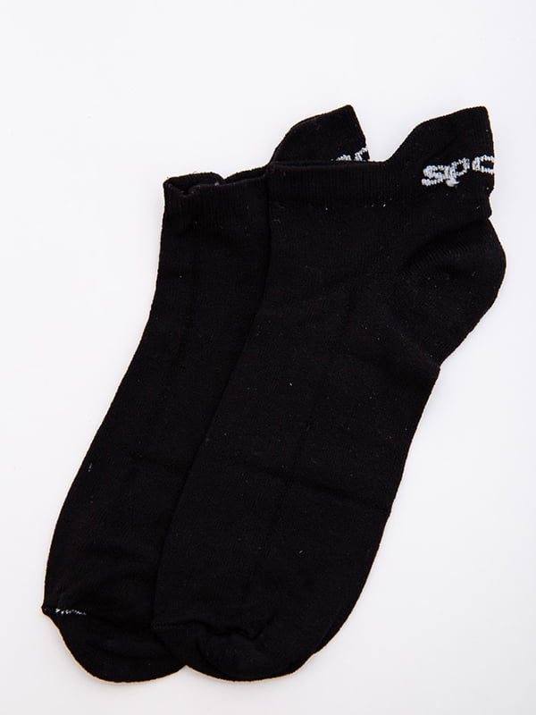 Шкарпетки чорні з принтом | 5553991