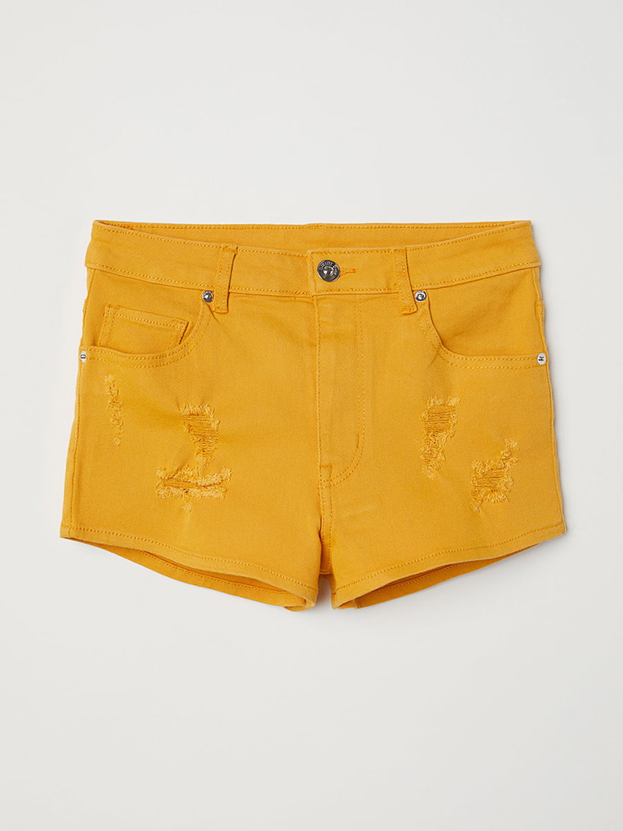 Шорти джинсові жовті | 5568100