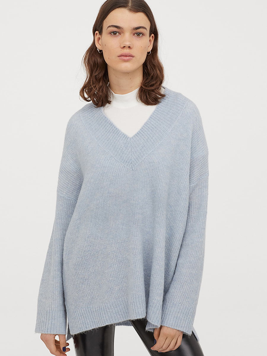 Пуловер голубой | 5568475