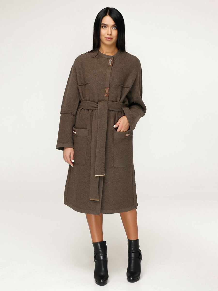 Пальто коричневе | 4643511