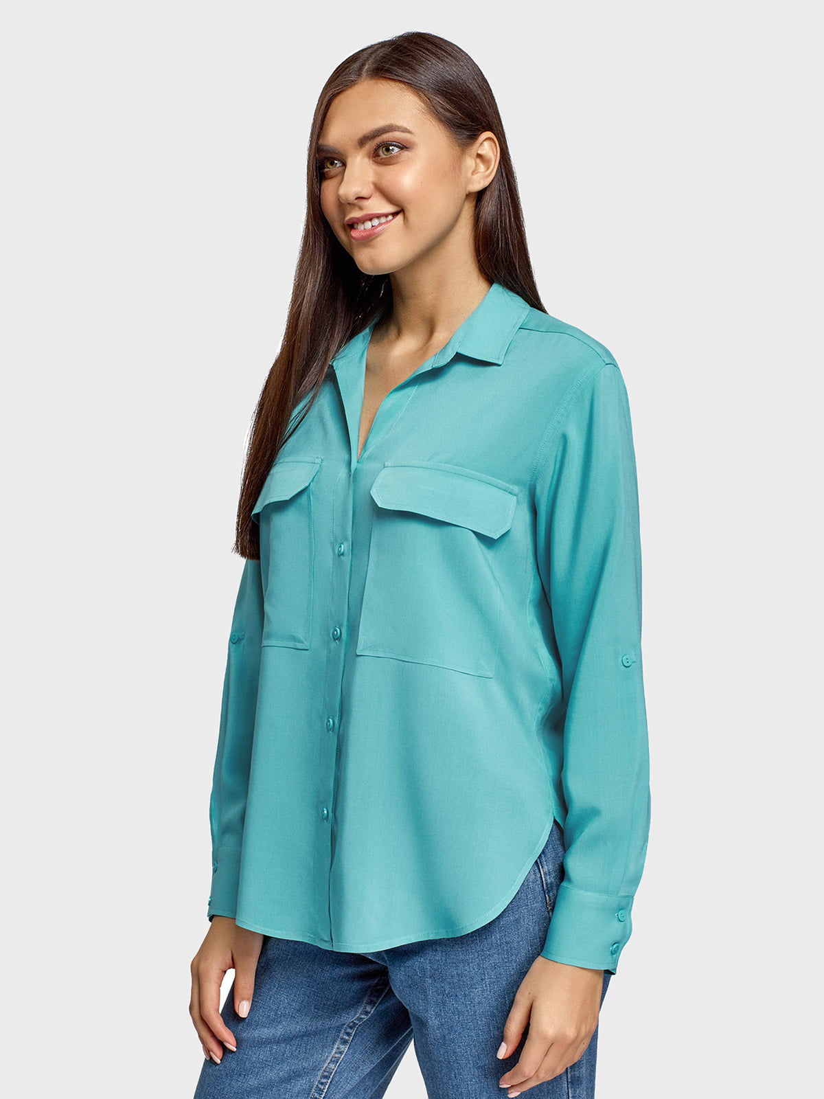 Блуза голубая | 5571108