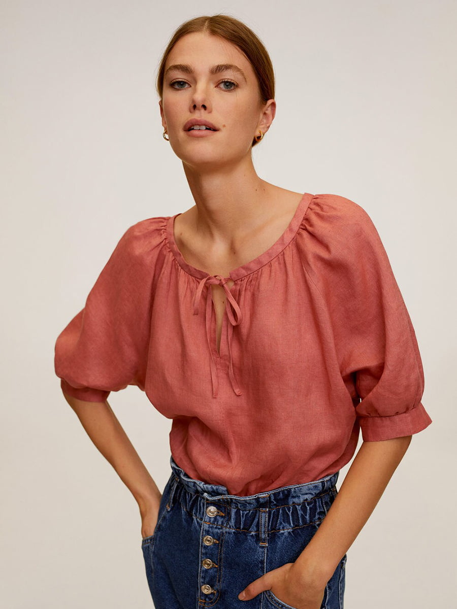Блуза теракотового кольору | 5508332