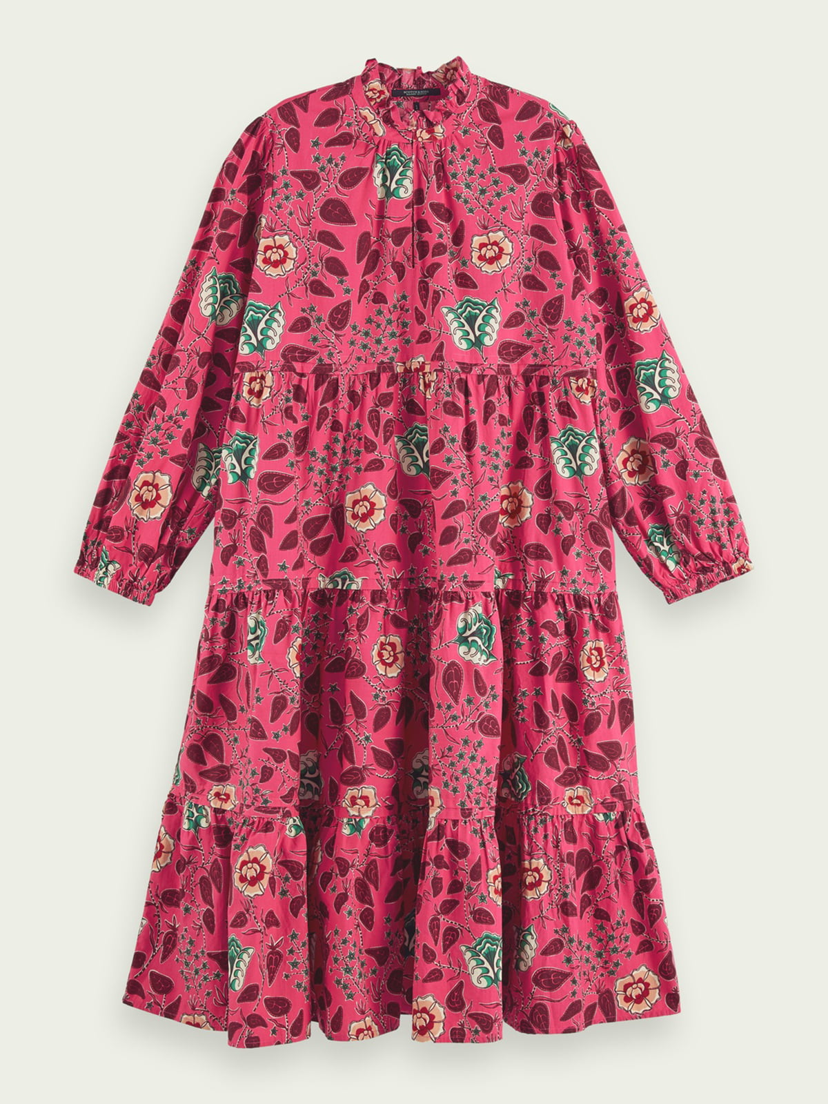 Платье розовое в цветочный принт | 5580541