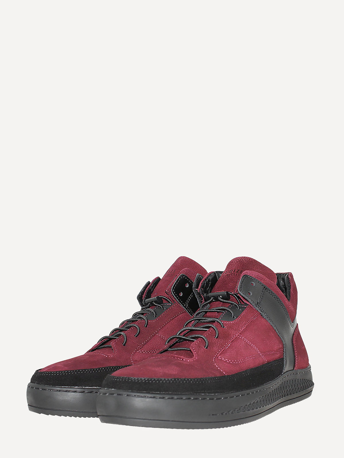 Ботинки черно-бордовые | 5568953