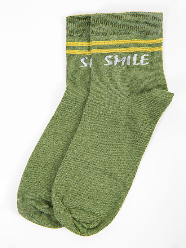 Шкарпетки кольору хакі | 5584919