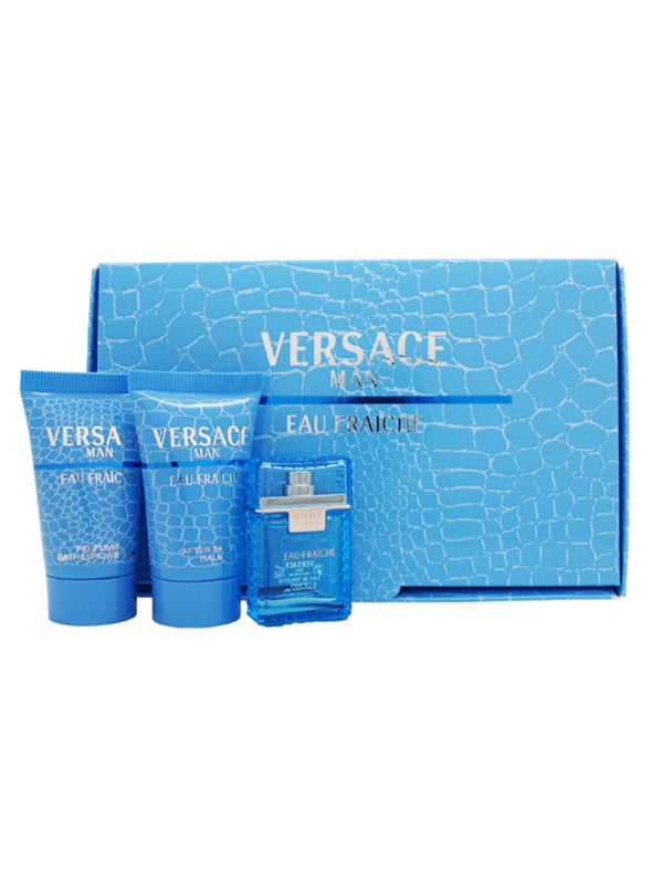Набір подарунковий Versace Eau Fraiche (5 мл + 25 мл + 25 мл, 3 предмети) | 5584796