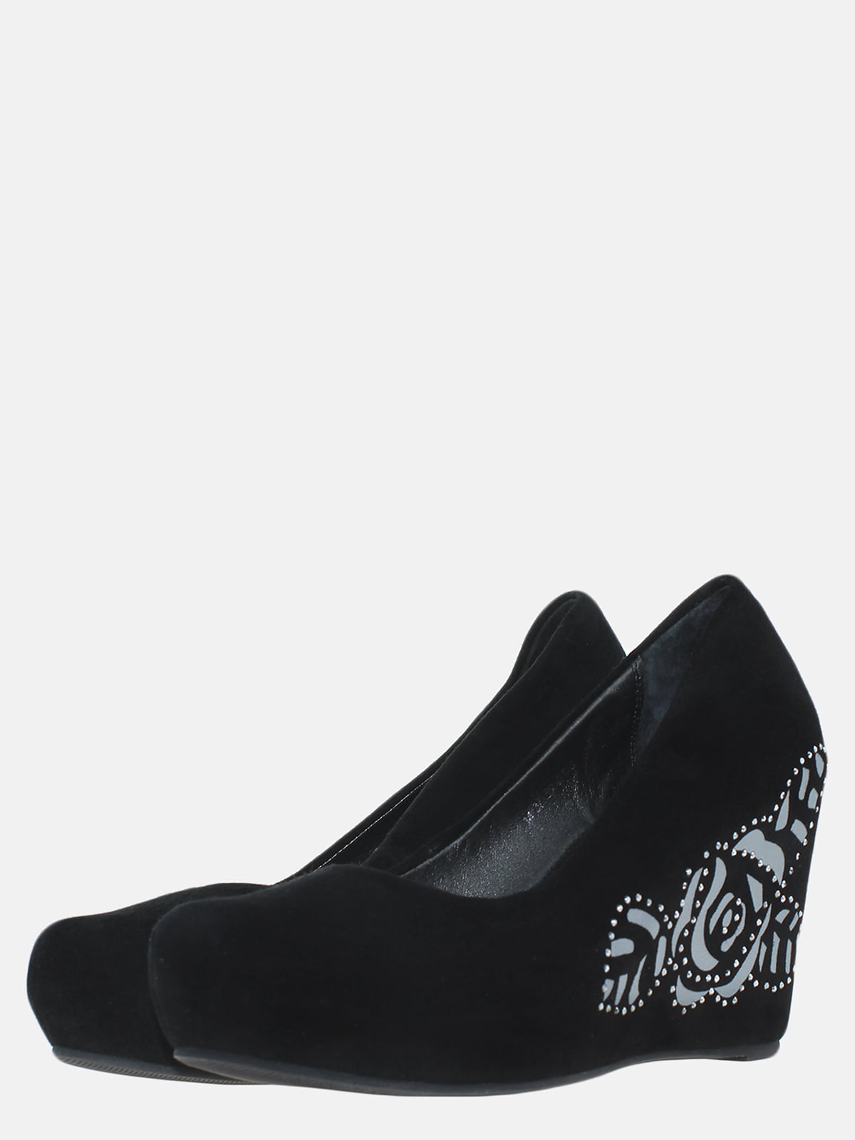 Туфли черные с рисунком | 5588788