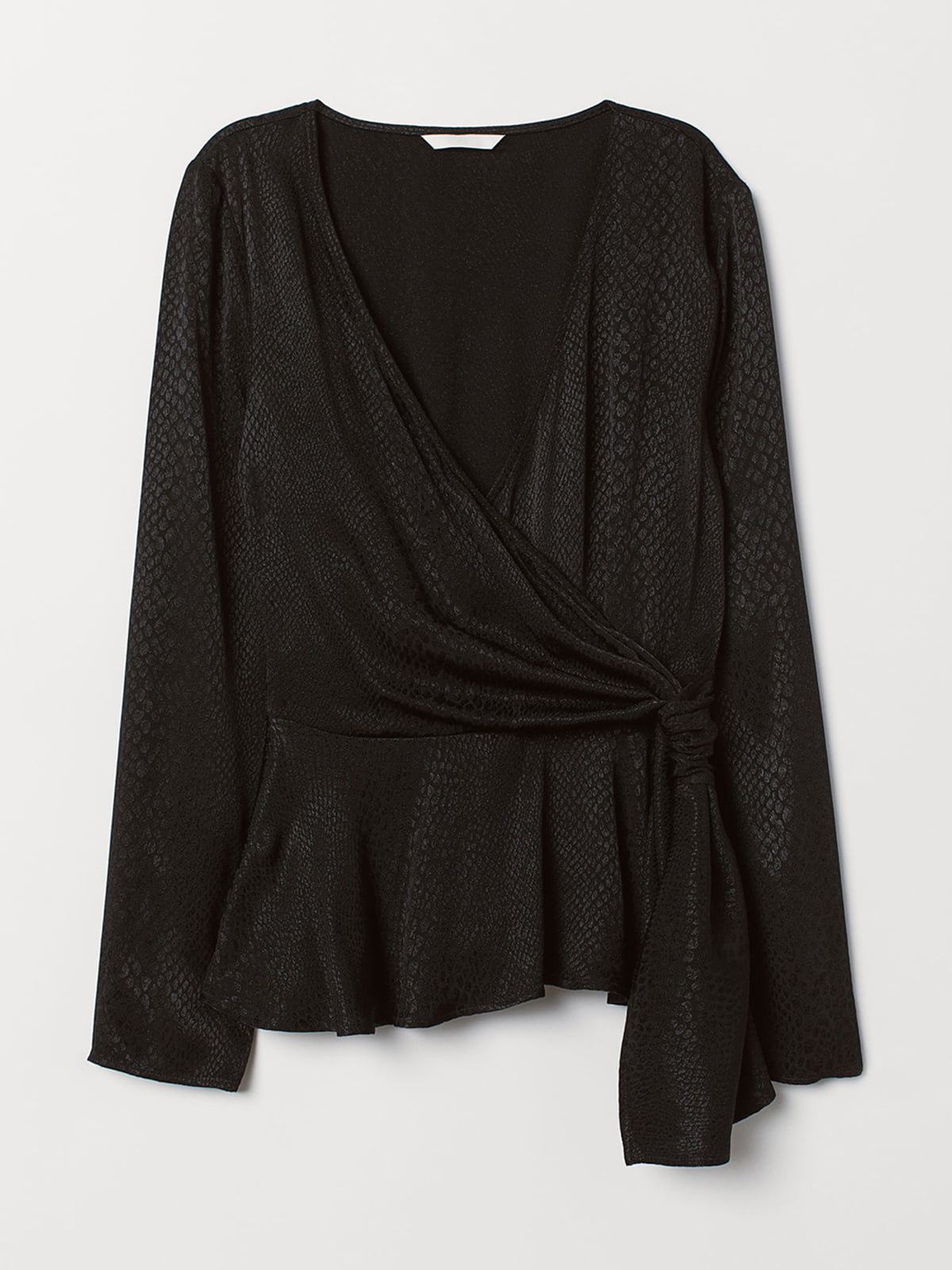 Блуза чорна з візерунком | 5589919