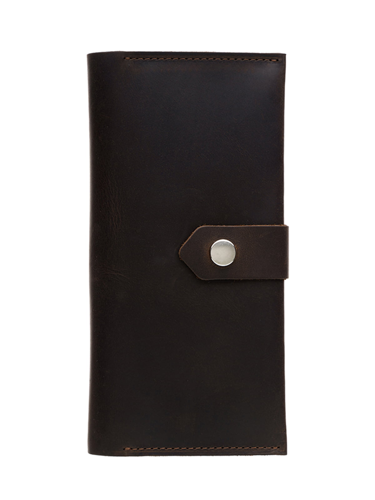 Шкіряний гаманець з натуральної шкіри коричневого кольору | 5592250