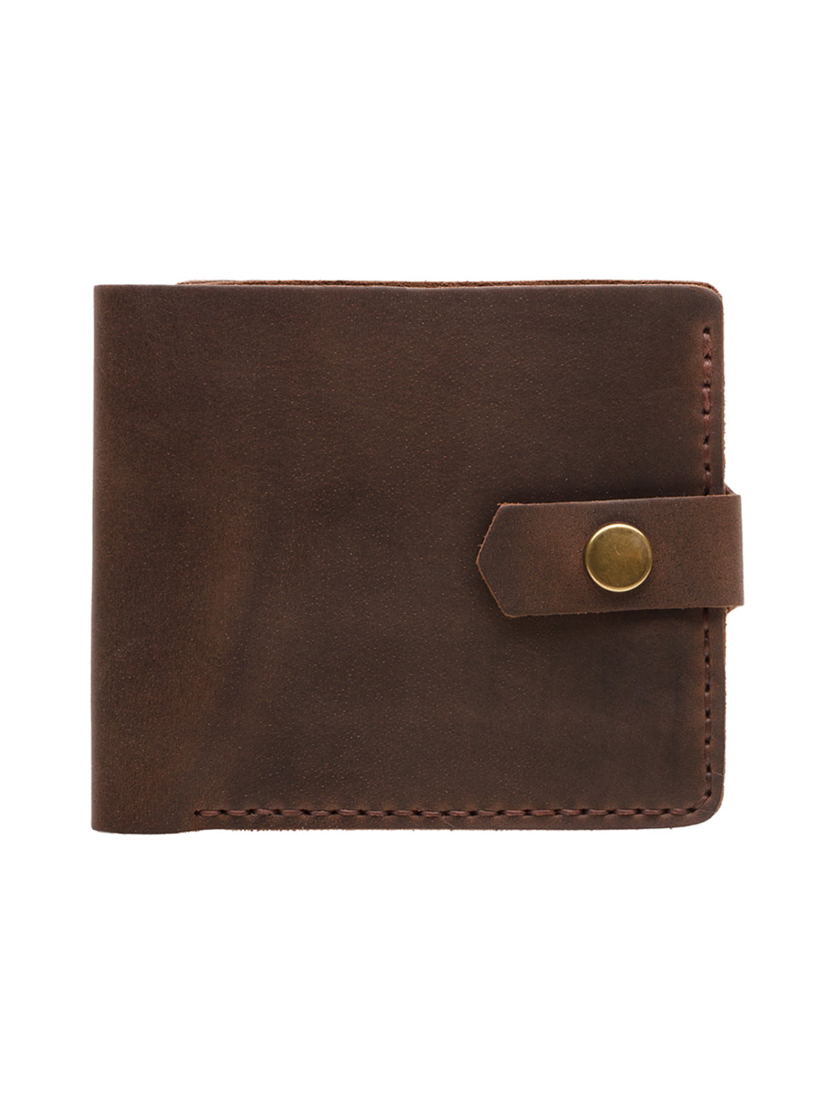 Шкіряний гаманець з натуральної шкіри коричневого кольору | 5592257