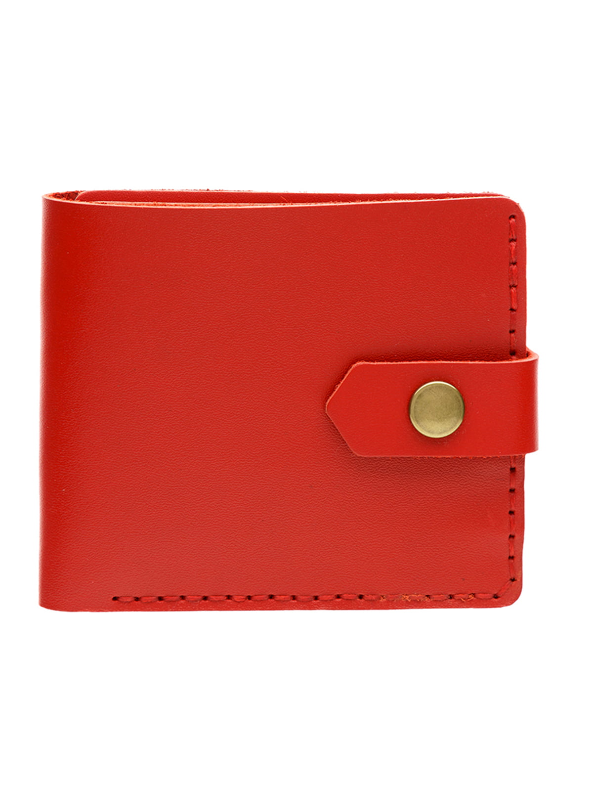 Шкіряний гаманець з натуральної шкіри червоного кольору | 5592264