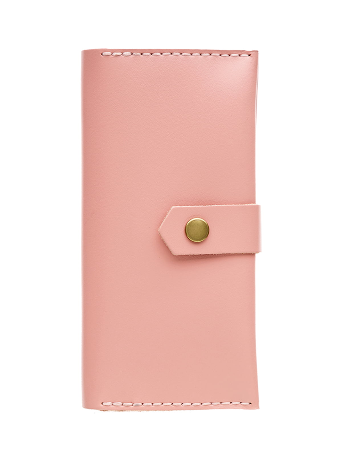 Шкіряний гаманець з натуральної шкіри рожевого кольору | 5592273