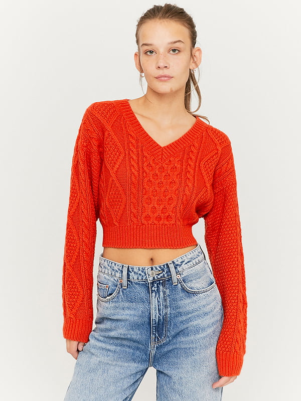 Пуловер червоний | 5595599