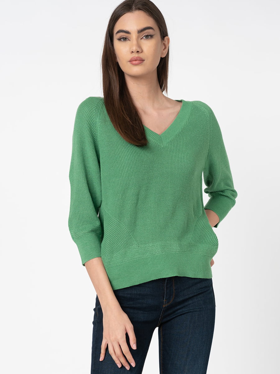 Пуловер зеленый | 5562439