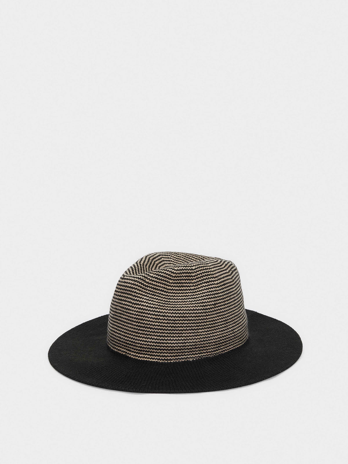 Шляпа черная в полоску | 5614422