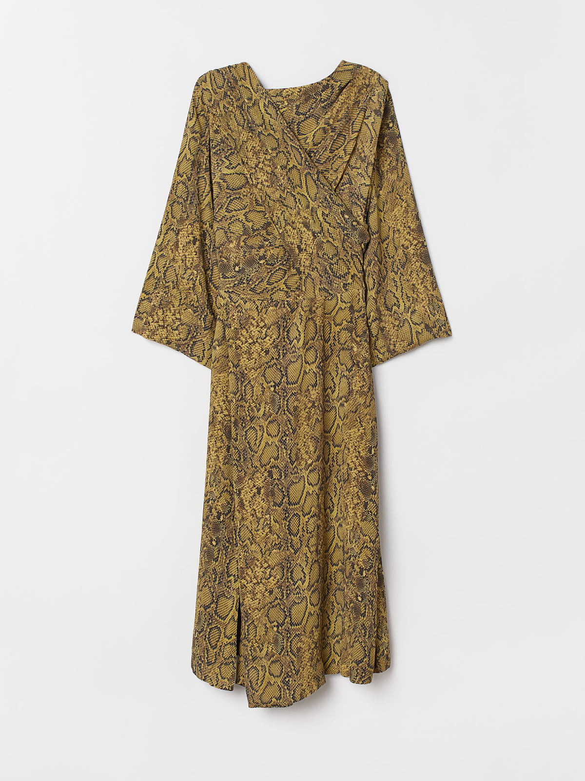 Сукня гірчичного кольору з візерунком | 5620278