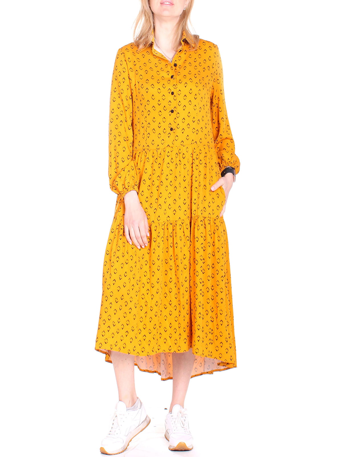Сукня жовта в ромб | 5619431