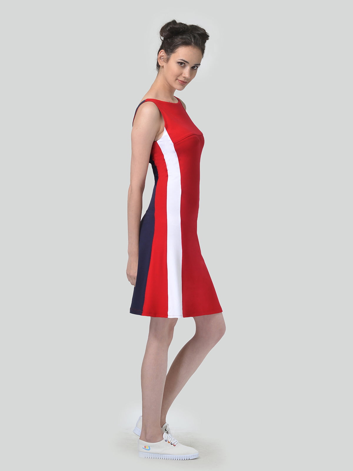 Сукня триколірна в смужку | 5621282