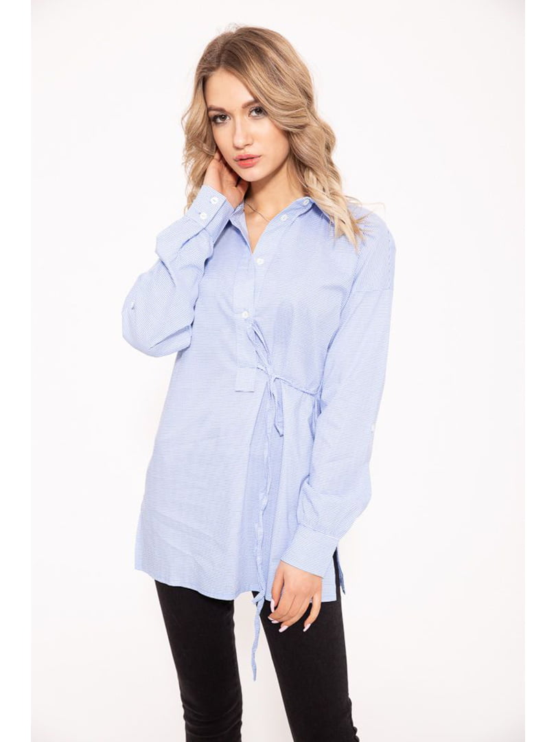 Блуза біло-блакитна | 5322275