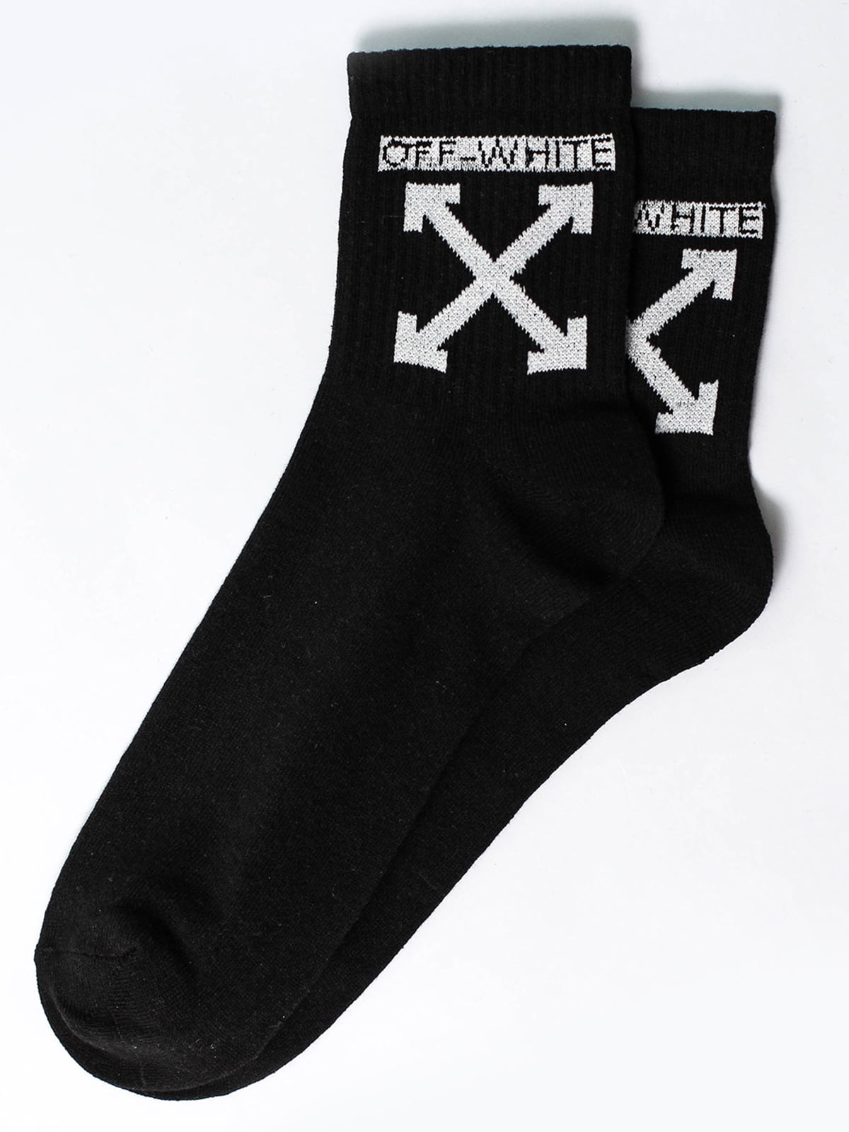 Шкарпетки чорні з малюнком | 5631139