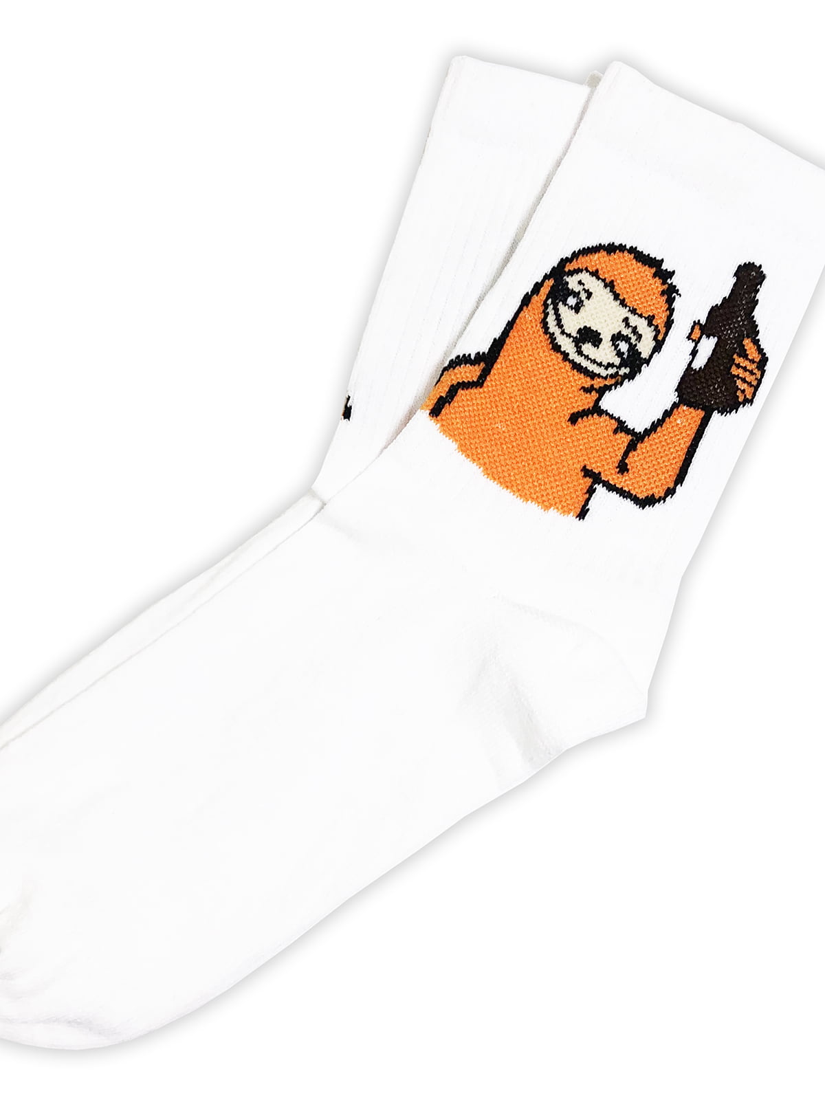 Шкарпетки білі з малюнком | 5631258