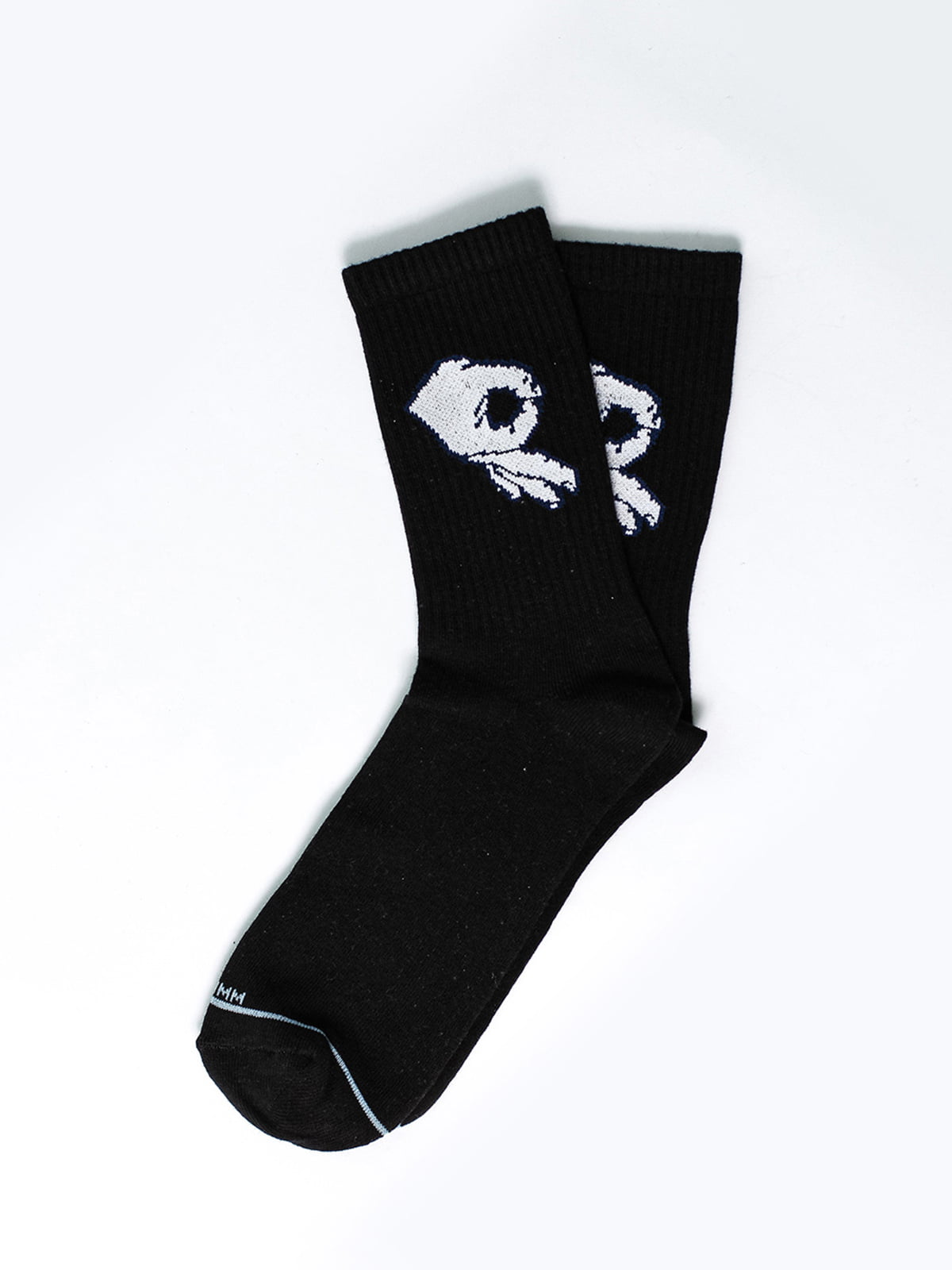 Носки черные с рисунком | 5631279