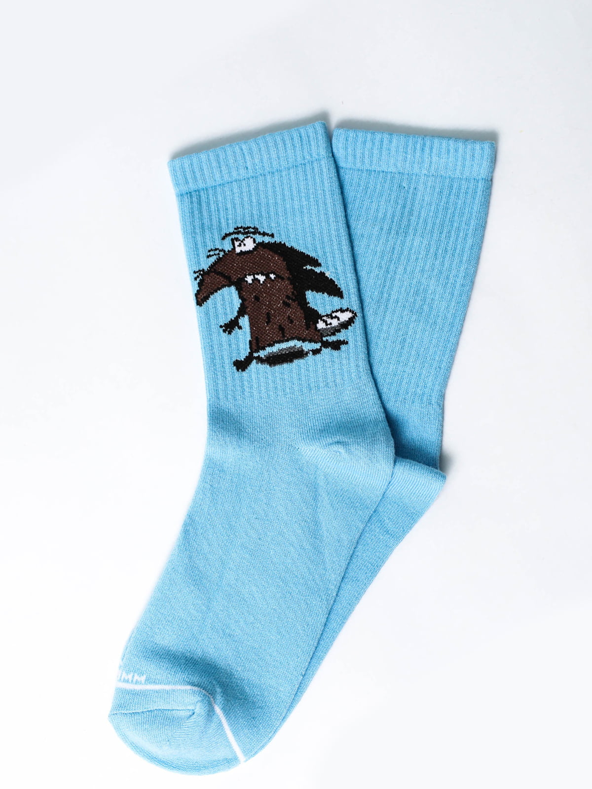 Шкарпетки блакитні з малюнком | 5631310