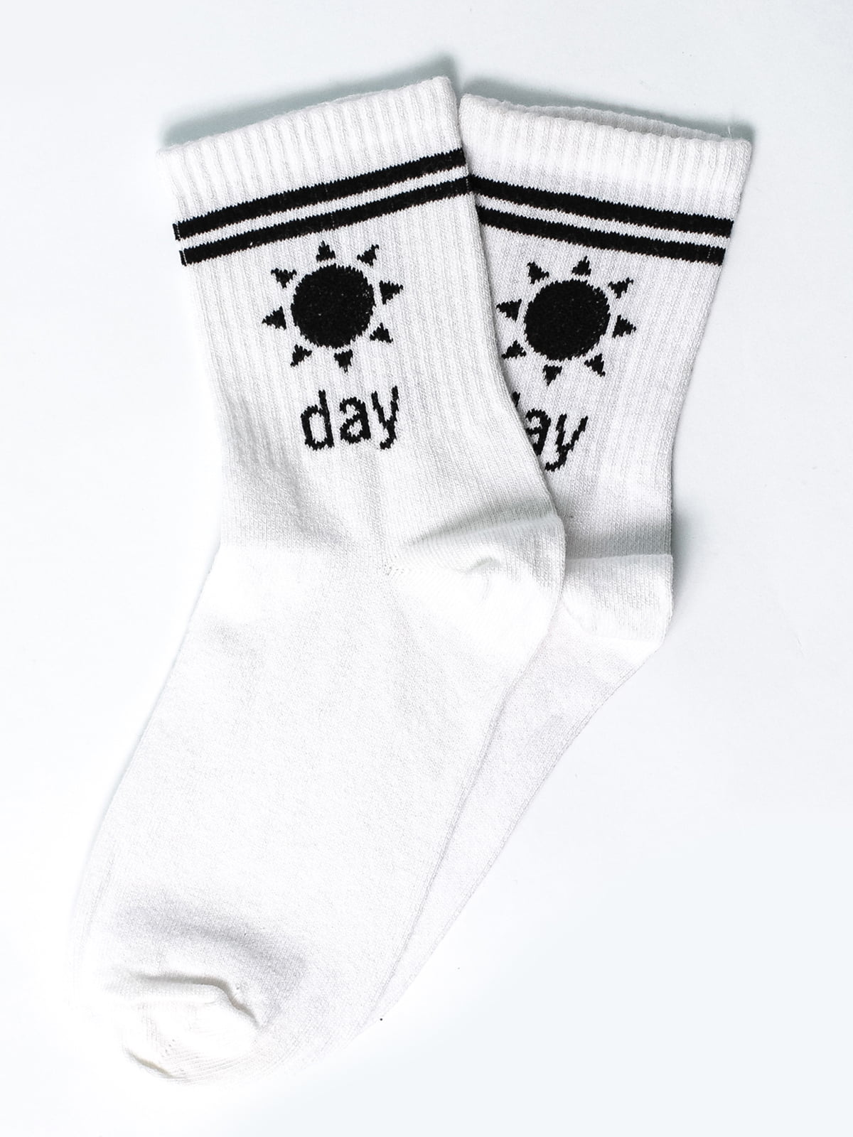 Шкарпетки білі з малюнком | 5631334