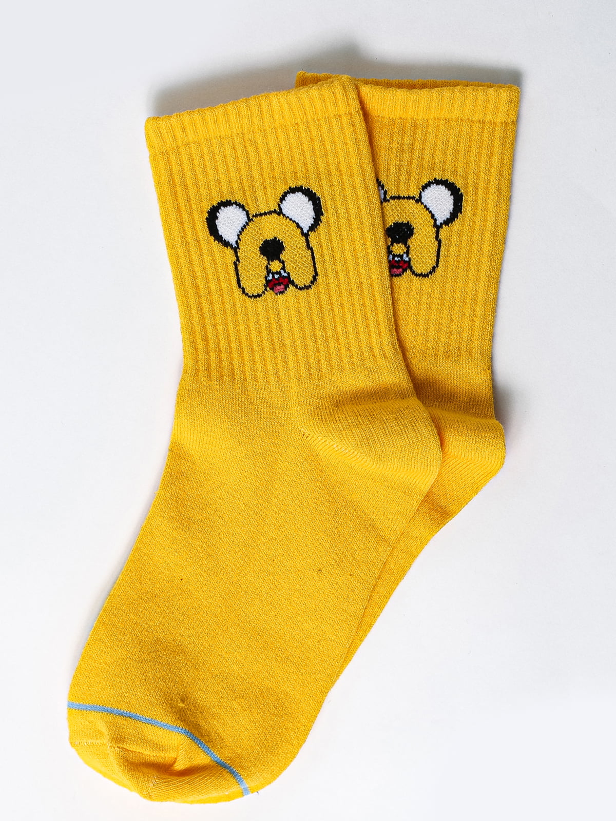 Шкарпетки жовті з малюнком | 5631340