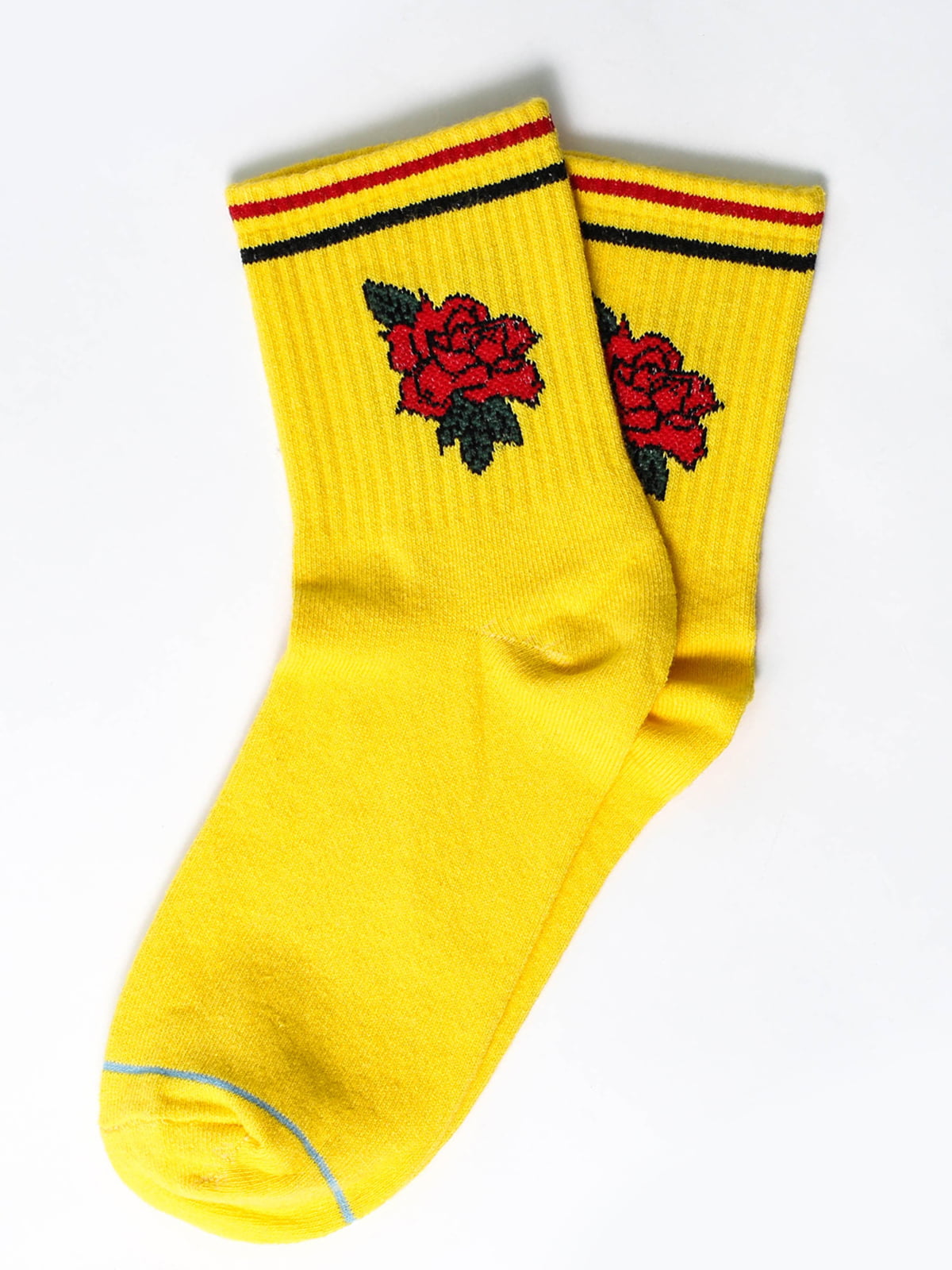 Шкарпетки жовті з малюнком | 5631345