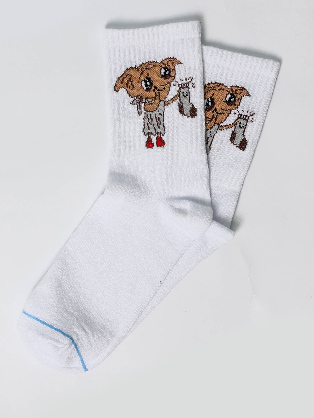 Шкарпетки білі з малюнком | 5631365