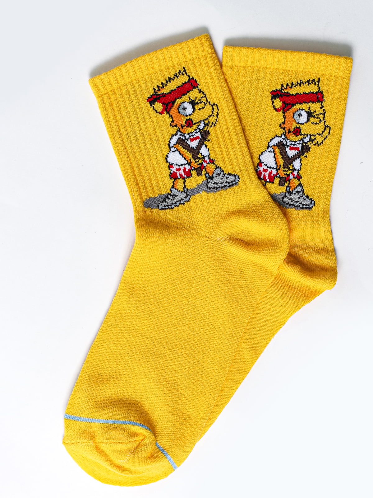 Шкарпетки жовті з малюнком | 5631381