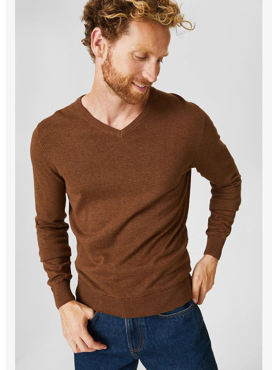 Пуловер горчичного цвета | 5550010