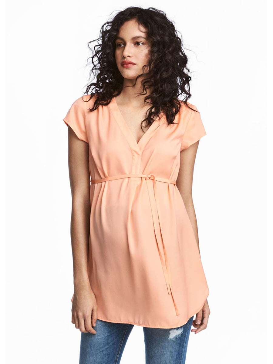 Блуза для беременных оранжевая | 5638876