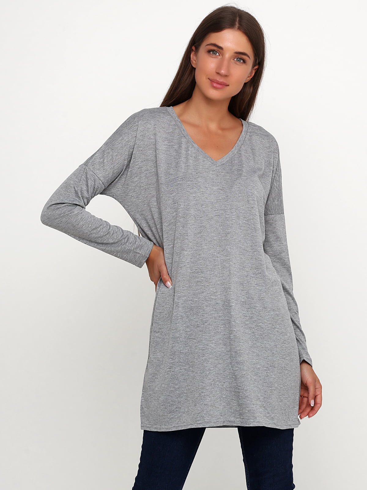 Пуловер серый | 5660225