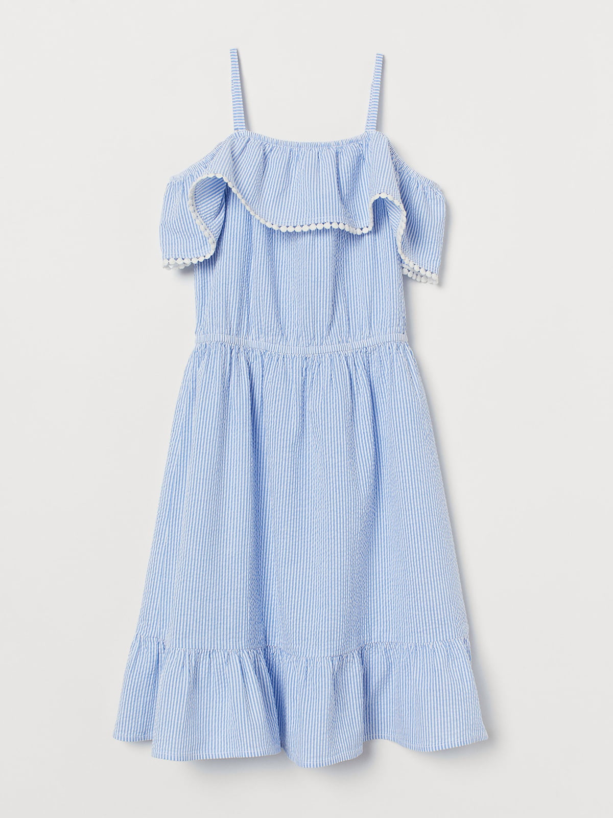 Сукня блакитного кольору в смужку | 5662592