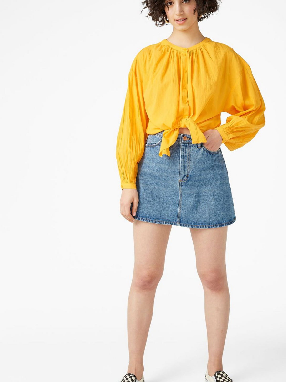 Блуза-сорочка жовта | 5662637