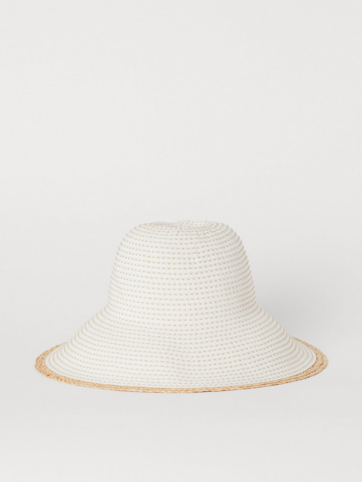Шляпа белая с узором | 5662649