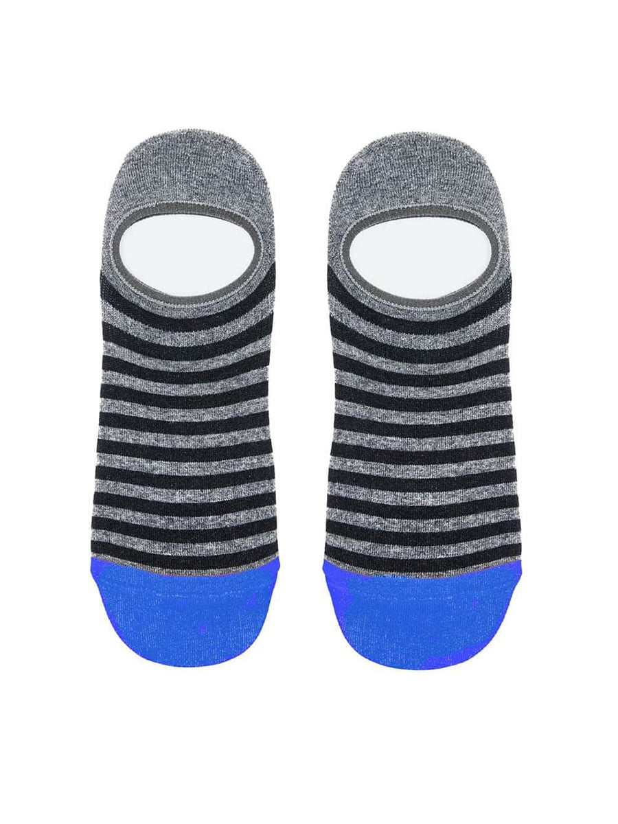 Шкарпетки сіро-блакитного кольору в смужку | 5664816