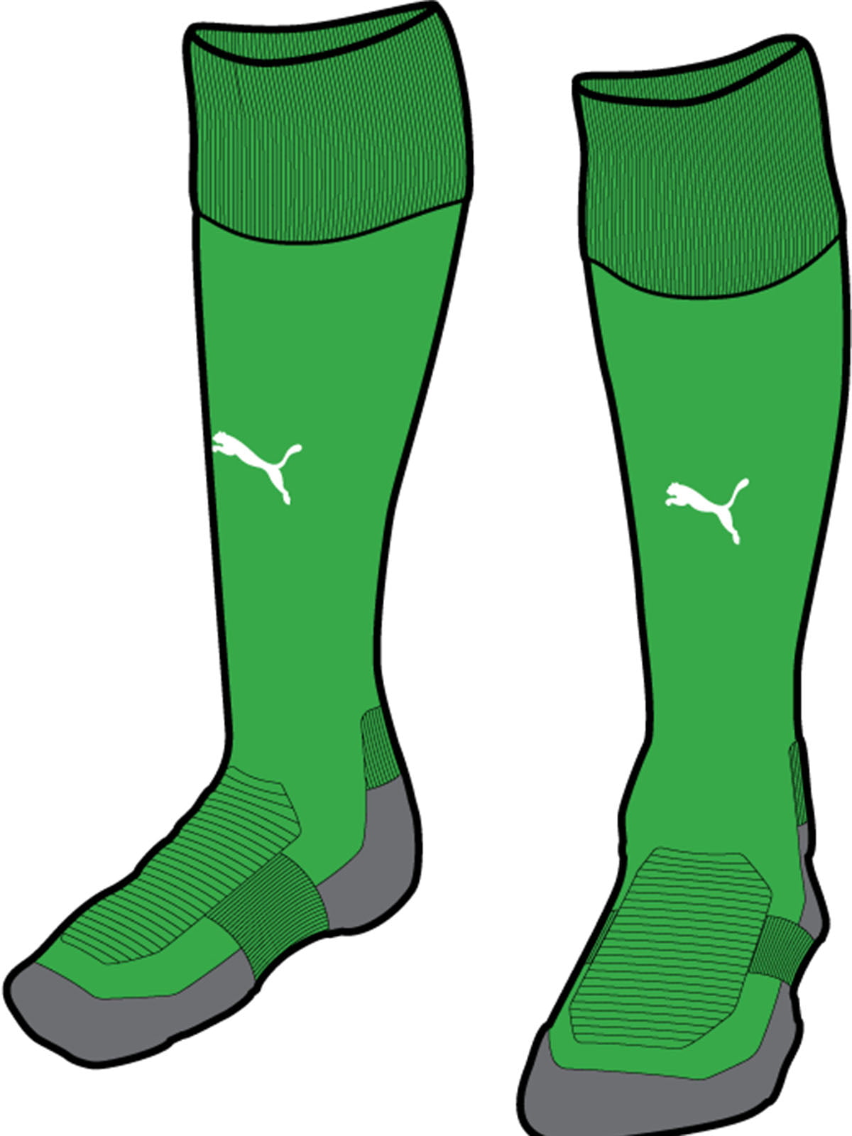 Гетри сіро-зеленого кольору з логотипом | 5670617