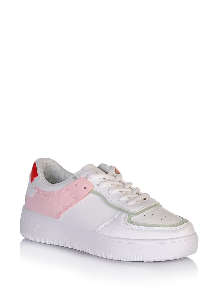 Кросівки біло-рожевого кольору | 5672605