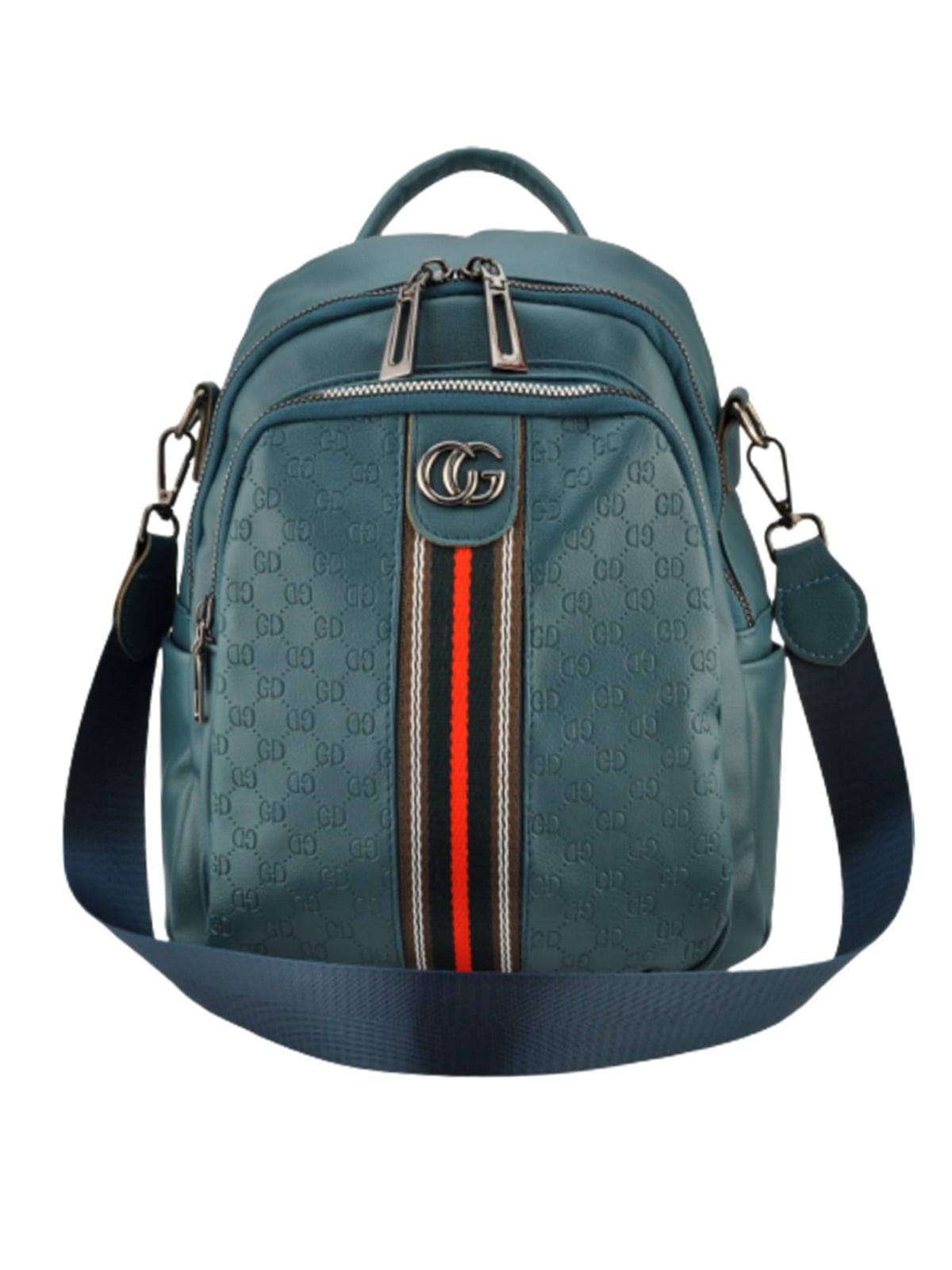 Рюкзак смарагдового кольору з логотипом | 5676408