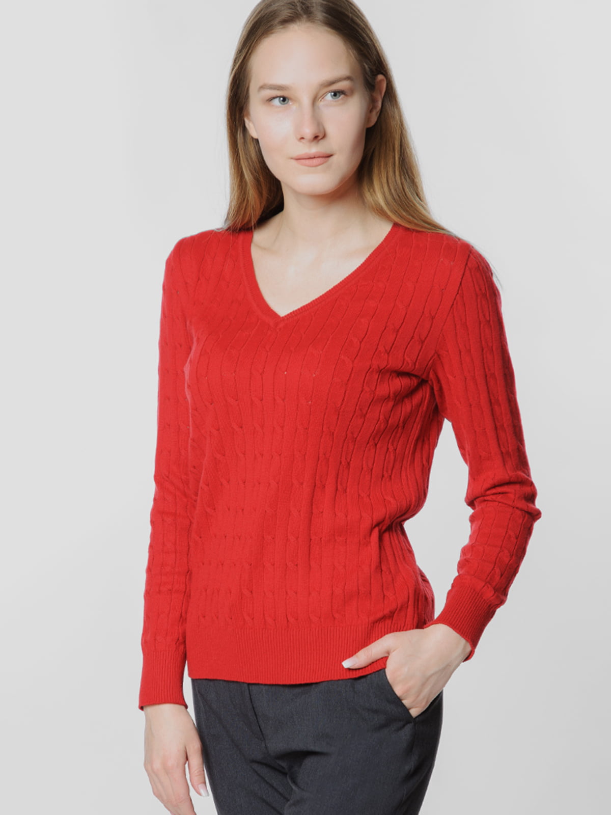 Пуловер червоний  | 5678932