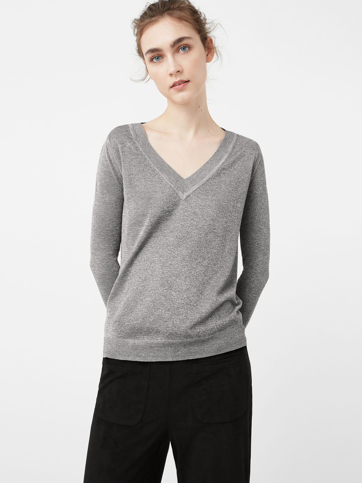 Пуловер серый | 5234709