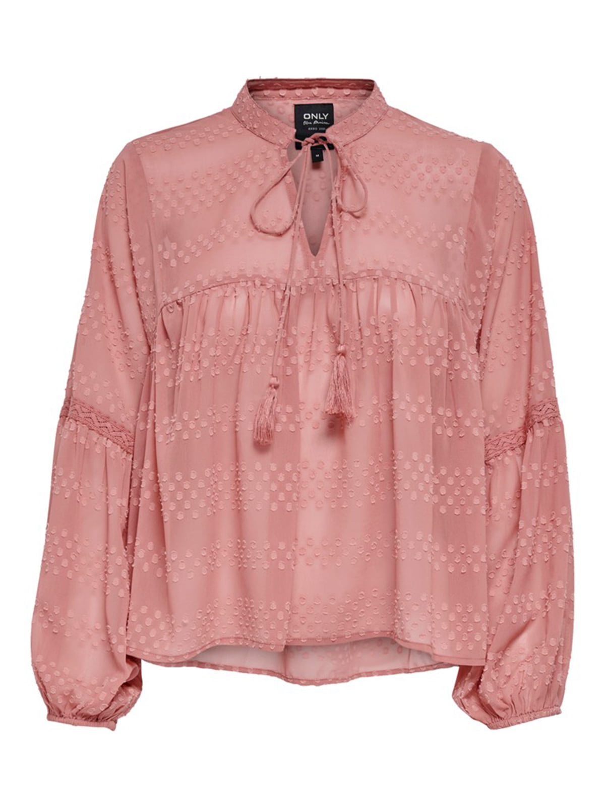 Блуза рожевого кольору з візерунком | 5687611