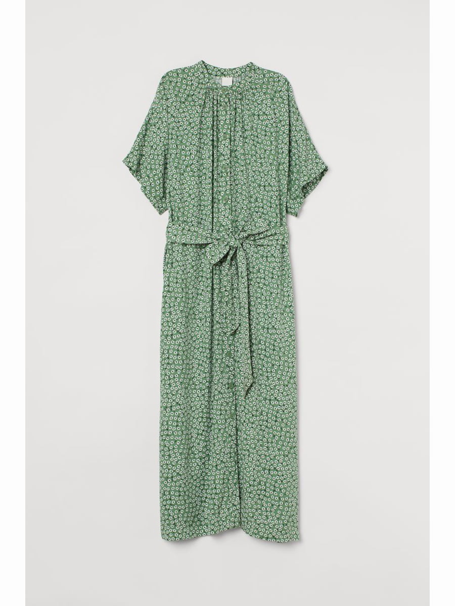 Сукня зелена в принт | 5690047