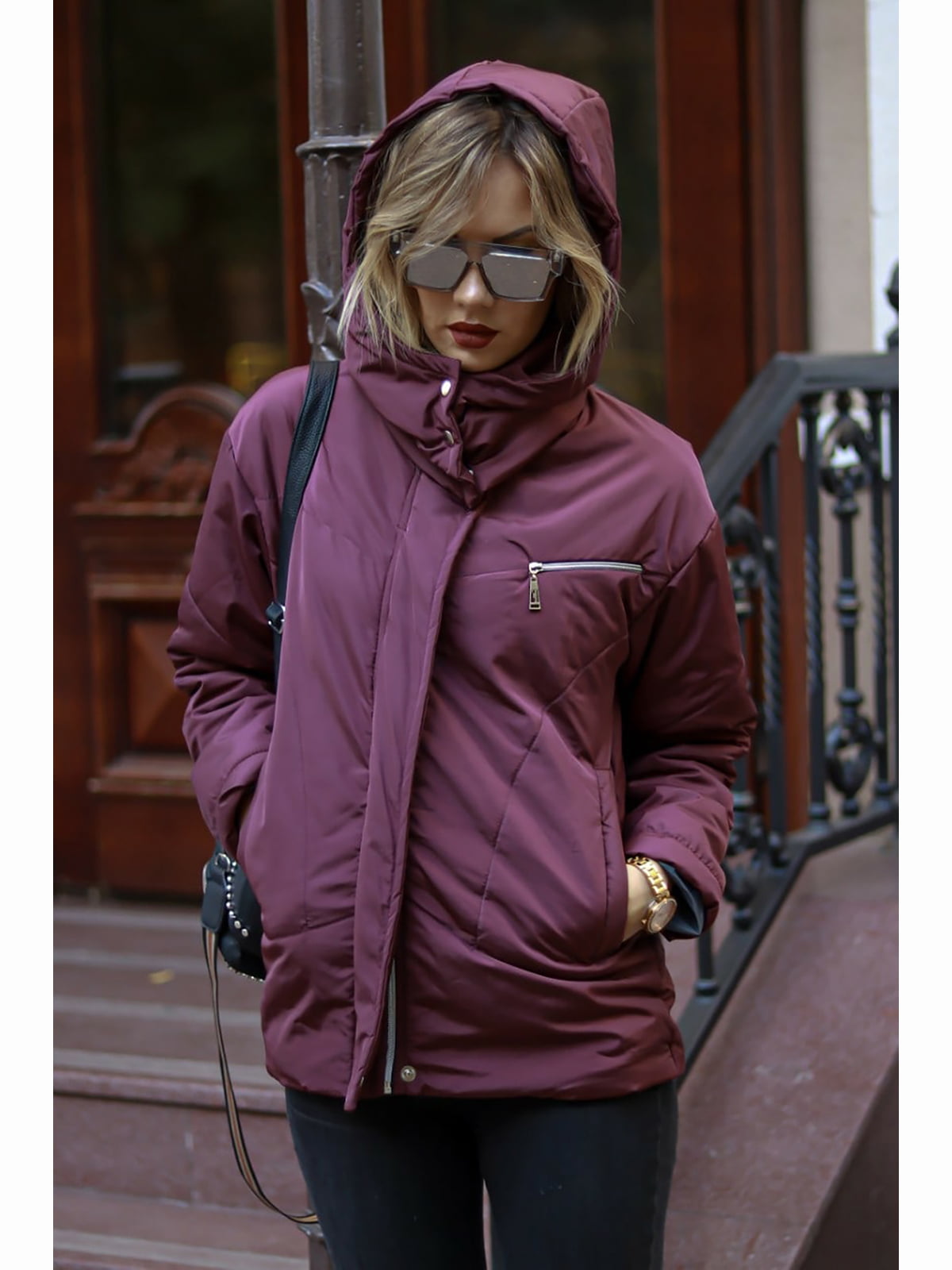 Куртка фіолетова | 5691197